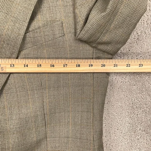 Chaps Ralph Lauren Suit Men 40R 30W 29L Brown Green PlaidHoundstooth Canada Suits